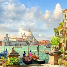 Схема вышивки «Пейзаж»