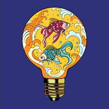 Схема вышивки «Рыбки»