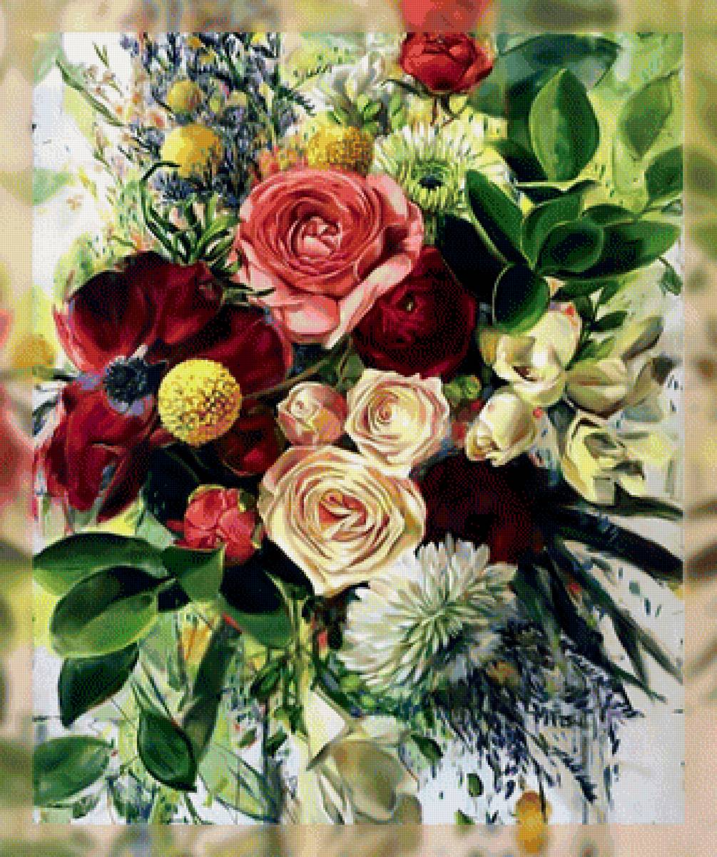 Букет цветов - букет цветы - предпросмотр