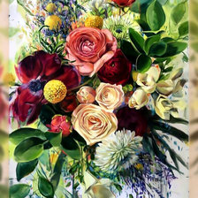 Схема вышивки «Букет цветов»
