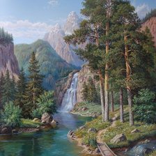 Схема вышивки «ПЕЙЗАЖ»