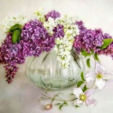 Схема вышивки «Сирень»