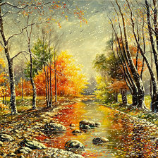 Схема вышивки «Приближение зимы»