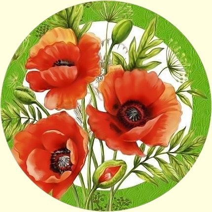 Маки. . - маки., красные - оригинал