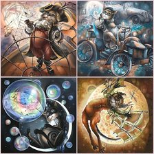 Схема вышивки «коты»