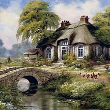 Схема вышивки «домик мечты»