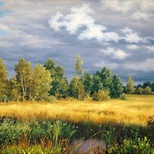 Схема вышивки «Художник Алексей Адамов»