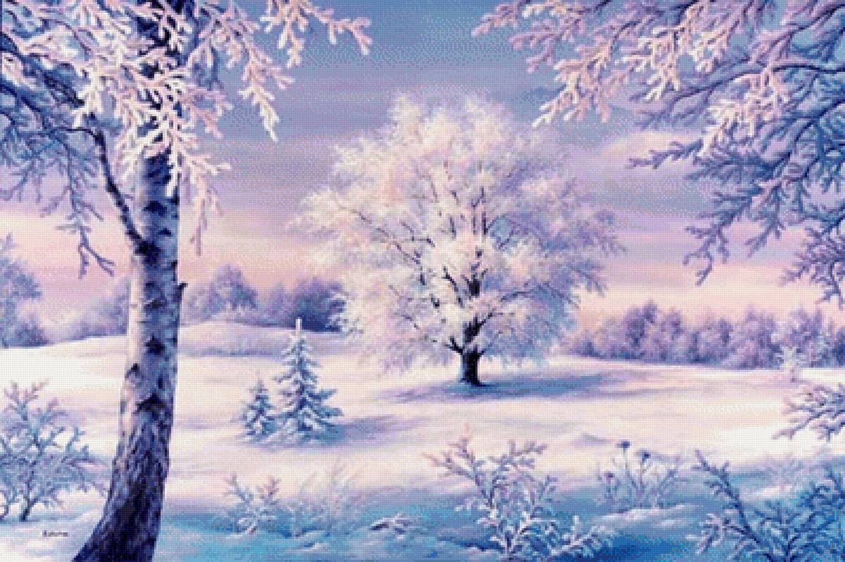 Художник Капырин Сергей. - зима, художник, пейзаж - предпросмотр