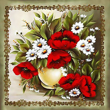 Схема вышивки «Букет цветов.»