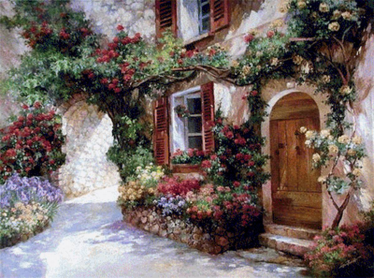 France Landscape. - paul guy gantner painter.scenarys.flowers and gardens. - предпросмотр