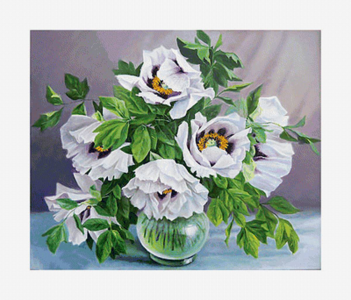 Серия "Пионы" - букет, флора, цветы, пионы - предпросмотр