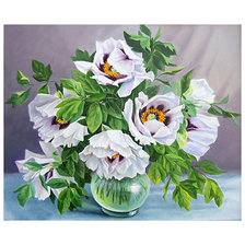 Схема вышивки «Серия "Пионы"»