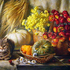 Схема вышивки «кошечка»