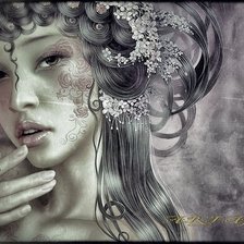 Схема вышивки «девушка»