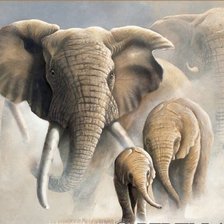 Схема вышивки «СЛОНЫ»