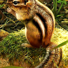 Схема вышивки «Бурундучок.»