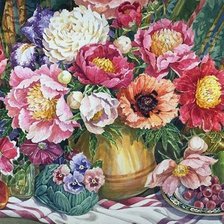 Схема вышивки «букет»