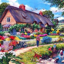 Схема вышивки «ЛЕТНИЙ ДЕНЁК»