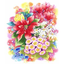 Схема вышивки «акварель»