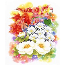 Схема вышивки «акварель»