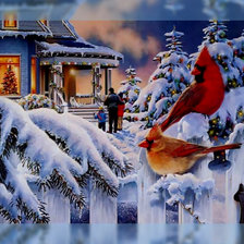 Схема вышивки «Рождество.»