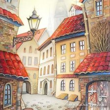 Схема вышивки «городок»