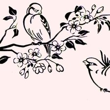 Схема вышивки «Птички»