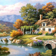 Схема вышивки «Beautiful Scenery.»