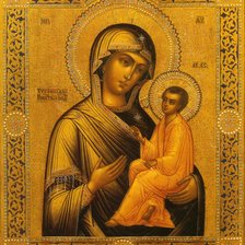 Схема вышивки «Тихвинская Пресвятая Богородица»