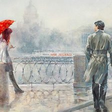 Схема вышивки «дождь»