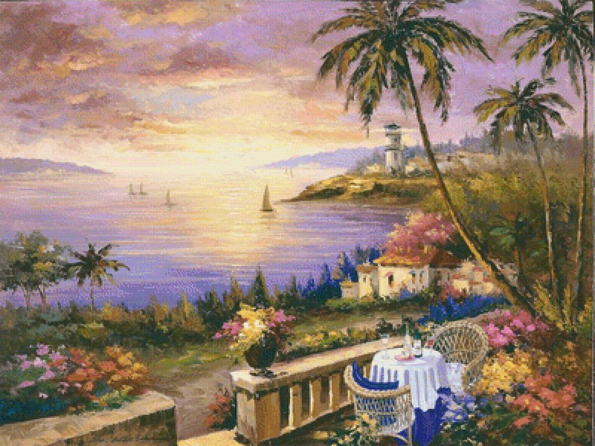 Terrace of the Sun. - sharie hatchett bohlmann.seascapes. - предпросмотр