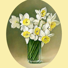 Схема вышивки «Серия "Букет". Нарциссы»
