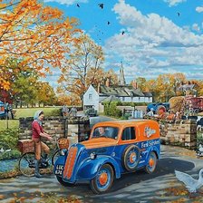 Схема вышивки «ЗА ГОРОДОМ»