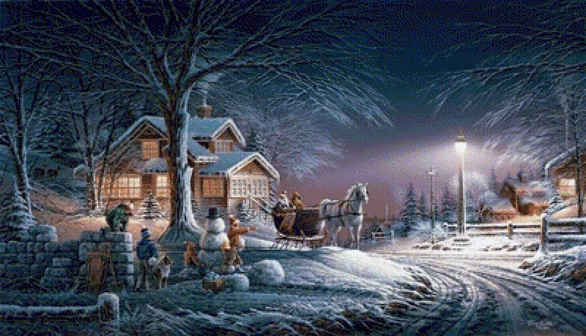 Winter Wonderland. - snowscenes, christmas.people.animals. - предпросмотр