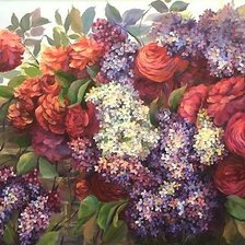 Схема вышивки «ЦВЕТЫ»