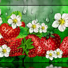 Схема вышивки «Клубника.»
