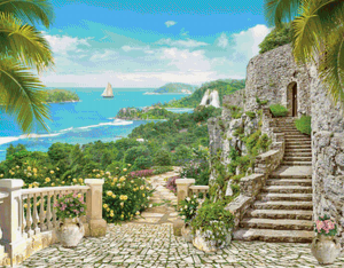 вид на море - море - предпросмотр