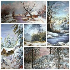 Схема вышивки «пейзаж»