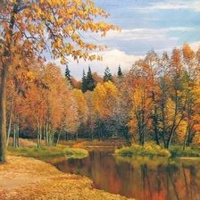 Схема вышивки «пейзаж»