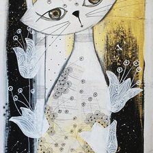 Схема вышивки «Кошка»