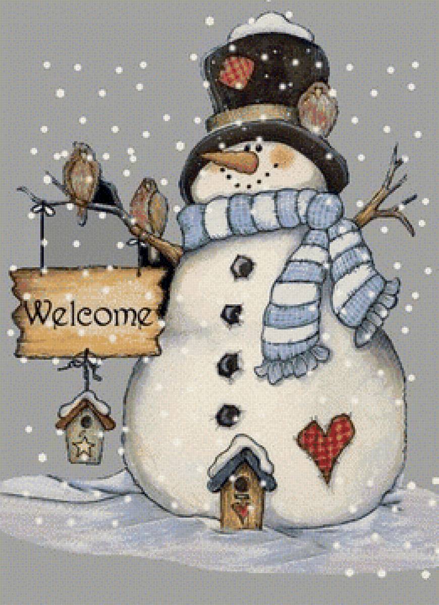 снеговик - новый год, праздник, снеговик, зима - предпросмотр