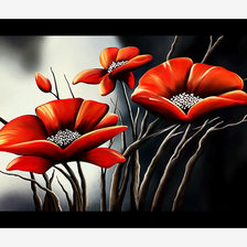 Схема вышивки «Маки2.»