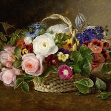 Схема вышивки «цветы»