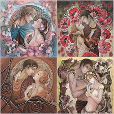 Схема вышивки «батик»