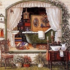 Схема вышивки «интерьер»