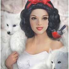 Схема вышивки «Девушка»