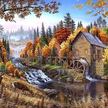 Схема вышивки «ОСЕННИЙ ПЕЙЗАЖ»