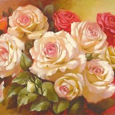 Схема вышивки «розы»