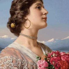 Схема вышивки «девушка»