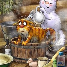 Схема вышивки «баня»